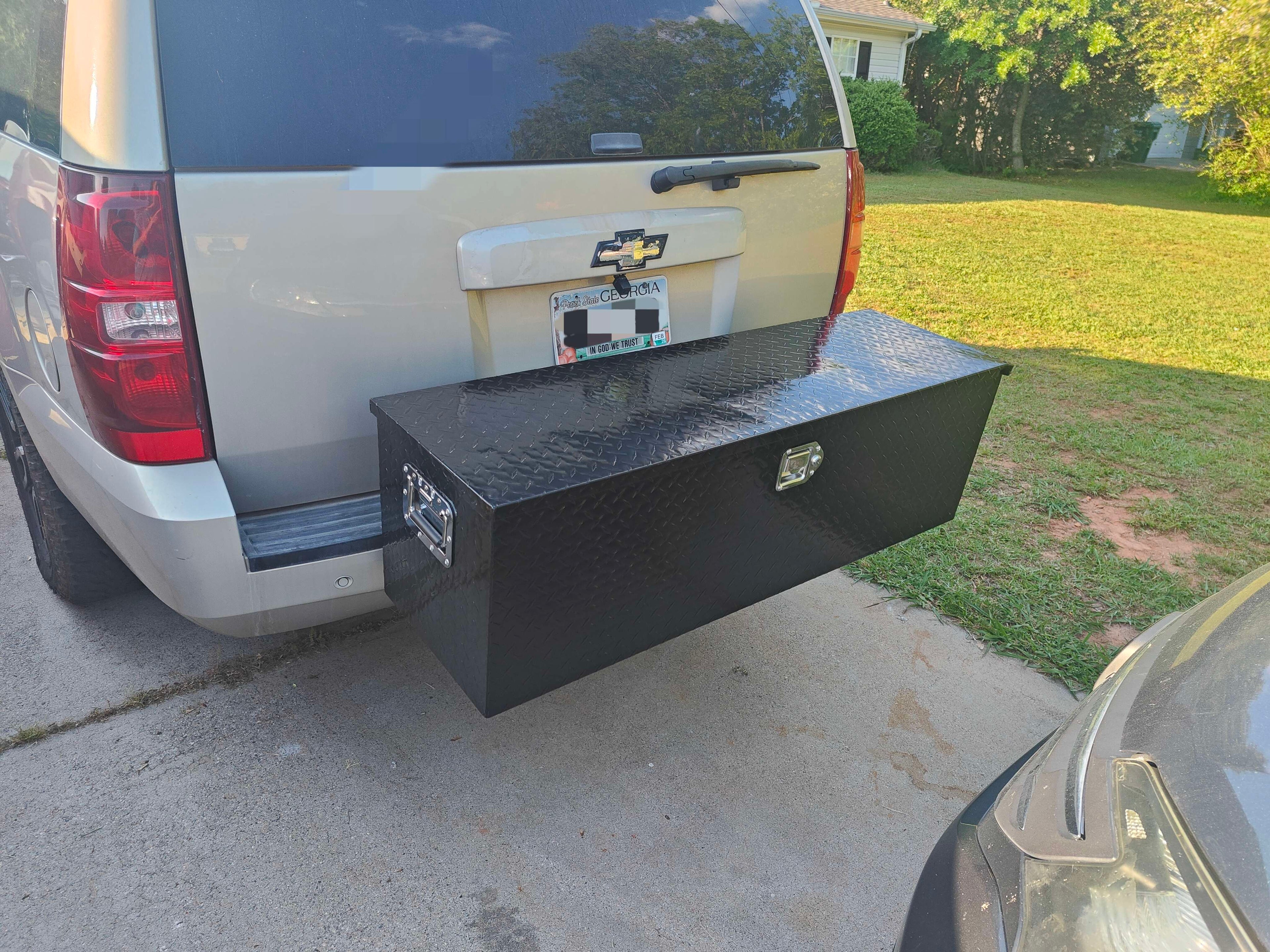 Aluminum hitch box 48"